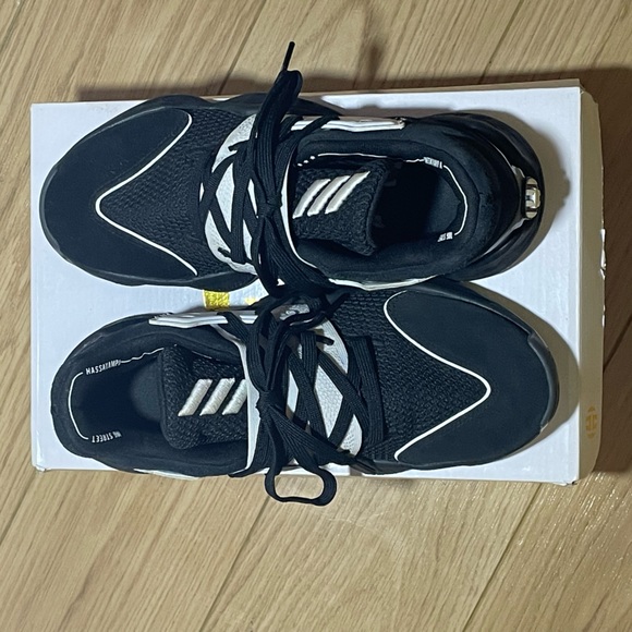 Adidas Harden Vol 4 - Blk/Wht - Men’s 7.5 - Picture 4 of 5